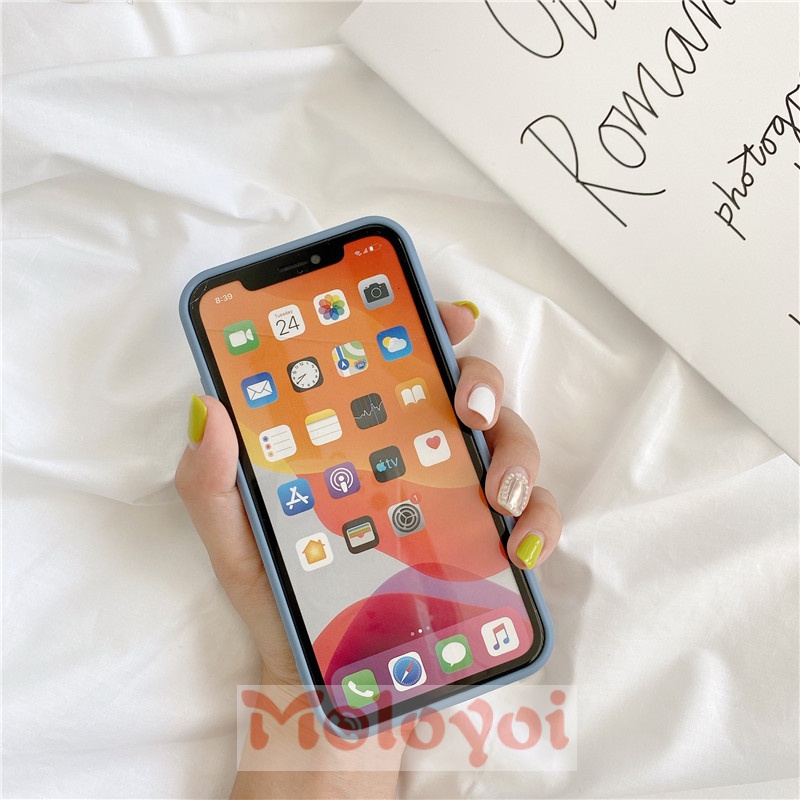 Case Desain Straight Cube Untuk iPhone 6 6s 7 8 Plus X XR XS Max SE 12 11 Pro Max