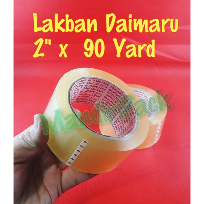 

Lucu Lakban Daimaru 2" (2 Inch) Bening 90 Yard Limited