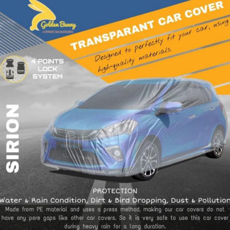 Body Cover Transparan Daihatsu SIRION 2 Row Small