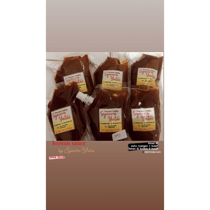 

sauce Korea by syaura yatai home Made 250 gram