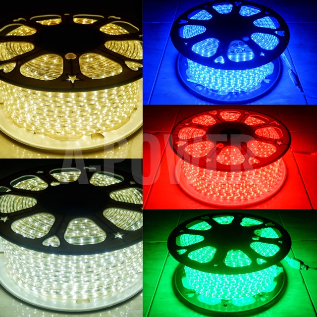 Lampu LED Strip Selang 5050 - 100m (Warm White,Putih,Biru,Merah,Hijau)