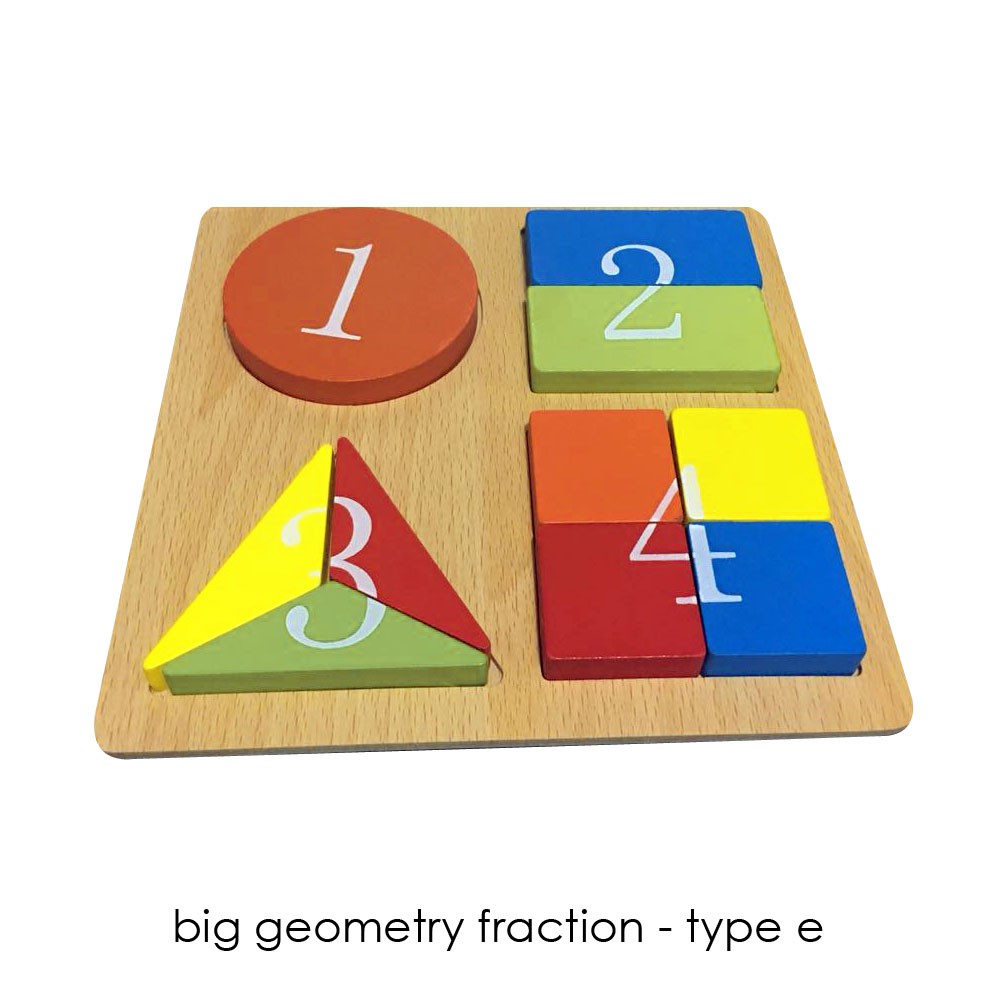 Edufuntoys BIG GEOMETRI FRACTION mainan edukasi puzzle  