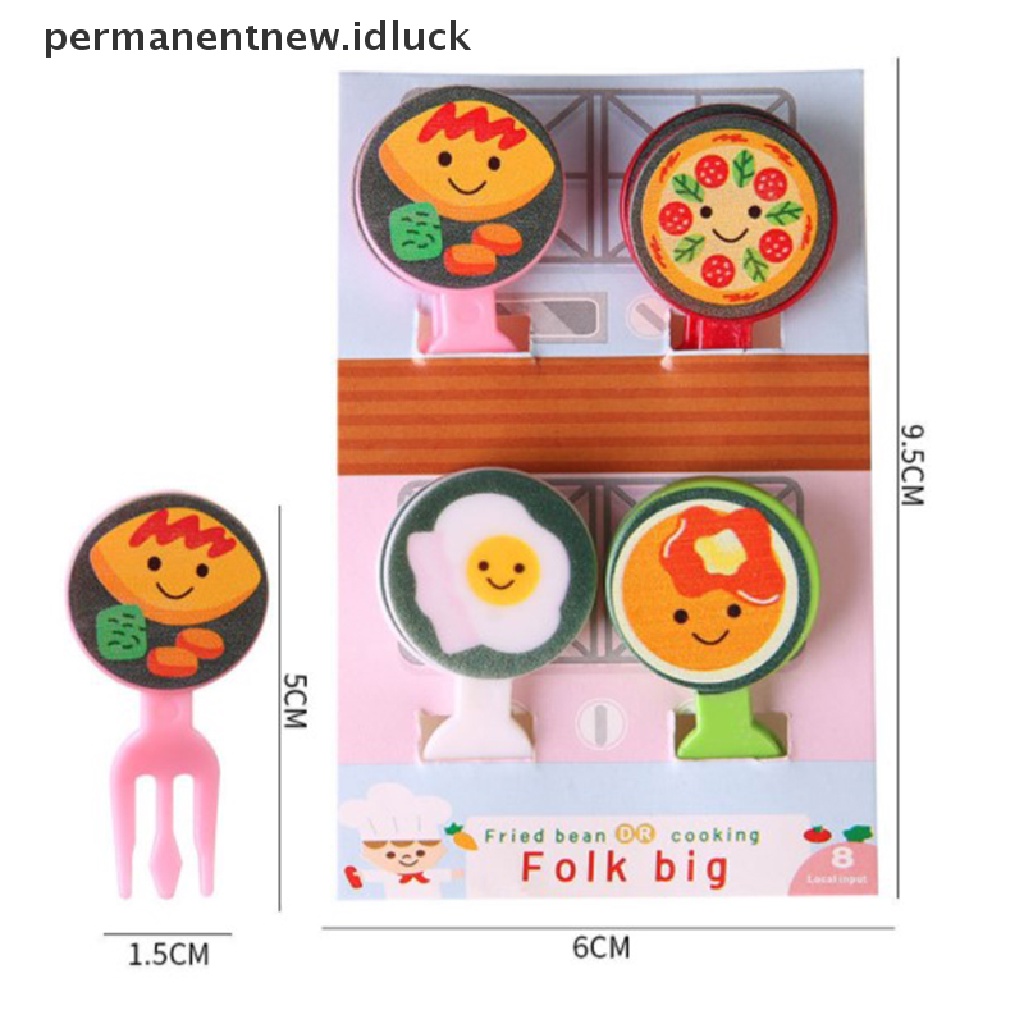 Garpu Buah / Kue / Dessert Mini Desain Kartun Hewan Untuk Natal / Halloween