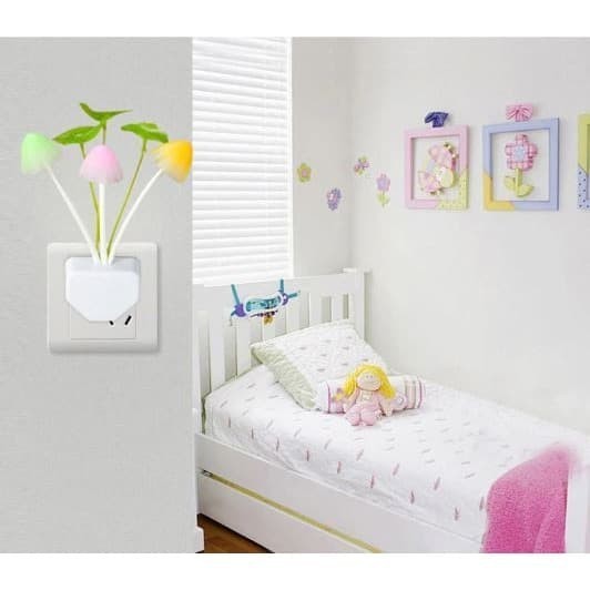 Lampu Tidur Sensor Cahaya Jamur Mushroom Rileks / Lampu Kamar Tidur