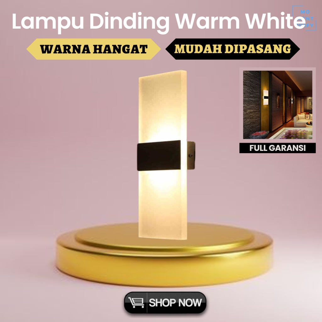 TaffLED 
Lampu Hias Hiasan LED 3D Gantung Tempel Pilar Tiang Plafon Dinding Ruang Kamar Tidur Tamu D
