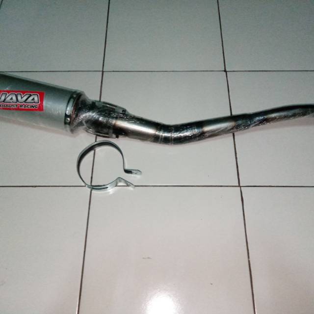 Knalpot racing 4 tak bebek 130CC-200CC aluminium plat.