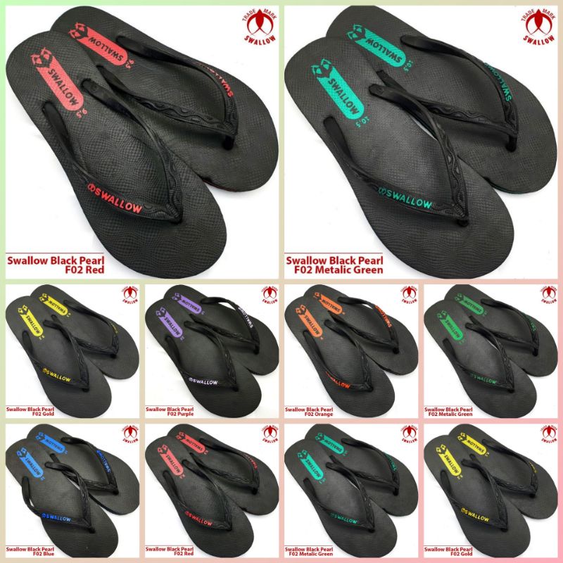 Sendal Jepit Swallow Black Pearl - Sandal Japit Swallow Hitam
