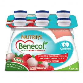 

Nutrive benecol no added sugar lychee 6x100ml