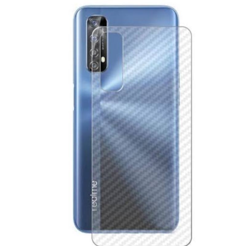 Skin Graskin Sticker Carbon Realme 7 Pro Anti jamur Belakang transparan