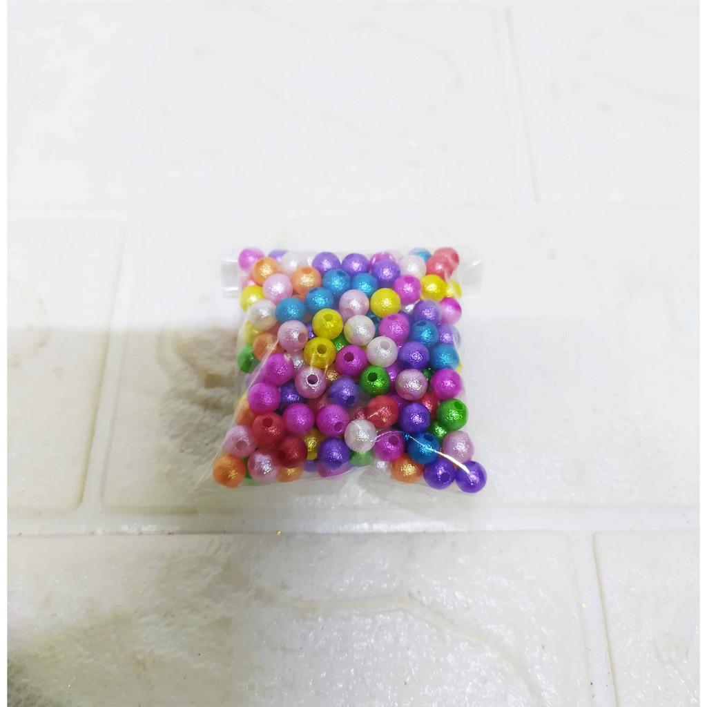 Mote Mutiara Jeruk 6 mm Warna Warni Kualitas Bagus DIY