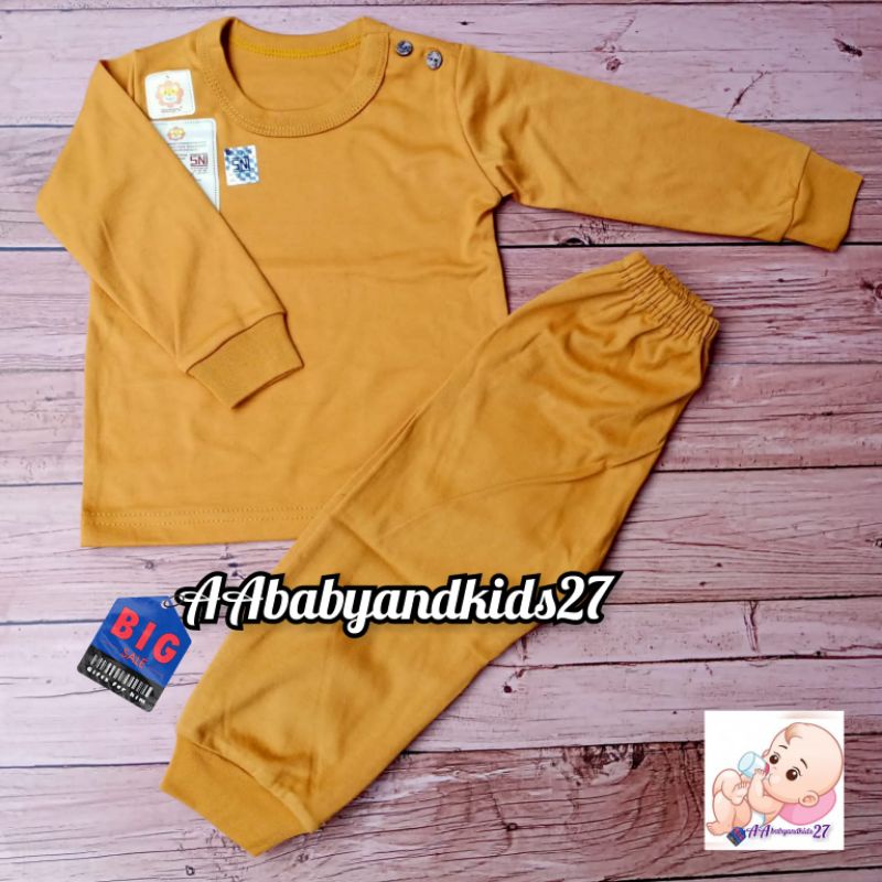 TERBARU DAN TERLARIS!!!RIDGES SETELAN BAYI KANCING BAHU LENGAN PANJANG WORLD COLOUR SERIES UKURAN S M L XL SNI