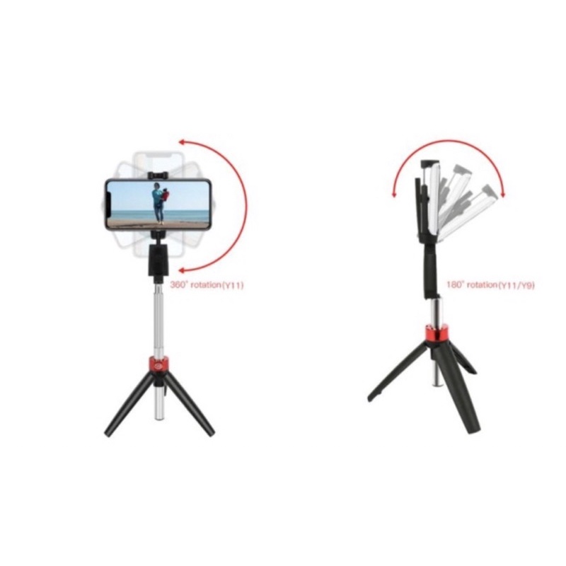 Tongsis + Tripod Y9 Bluetooth Shutter Universal Android &amp; Ios - Tongsis +tripod Y9 Bluetooth -