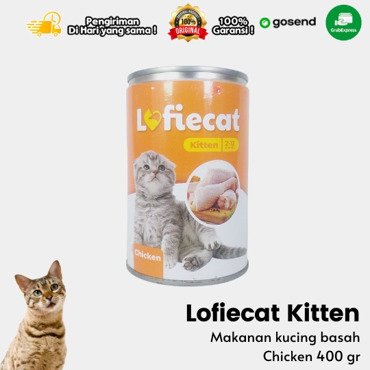 Makanan Kucing Basah Wet Food Lofiecat Can 400gr Kitten Chicken