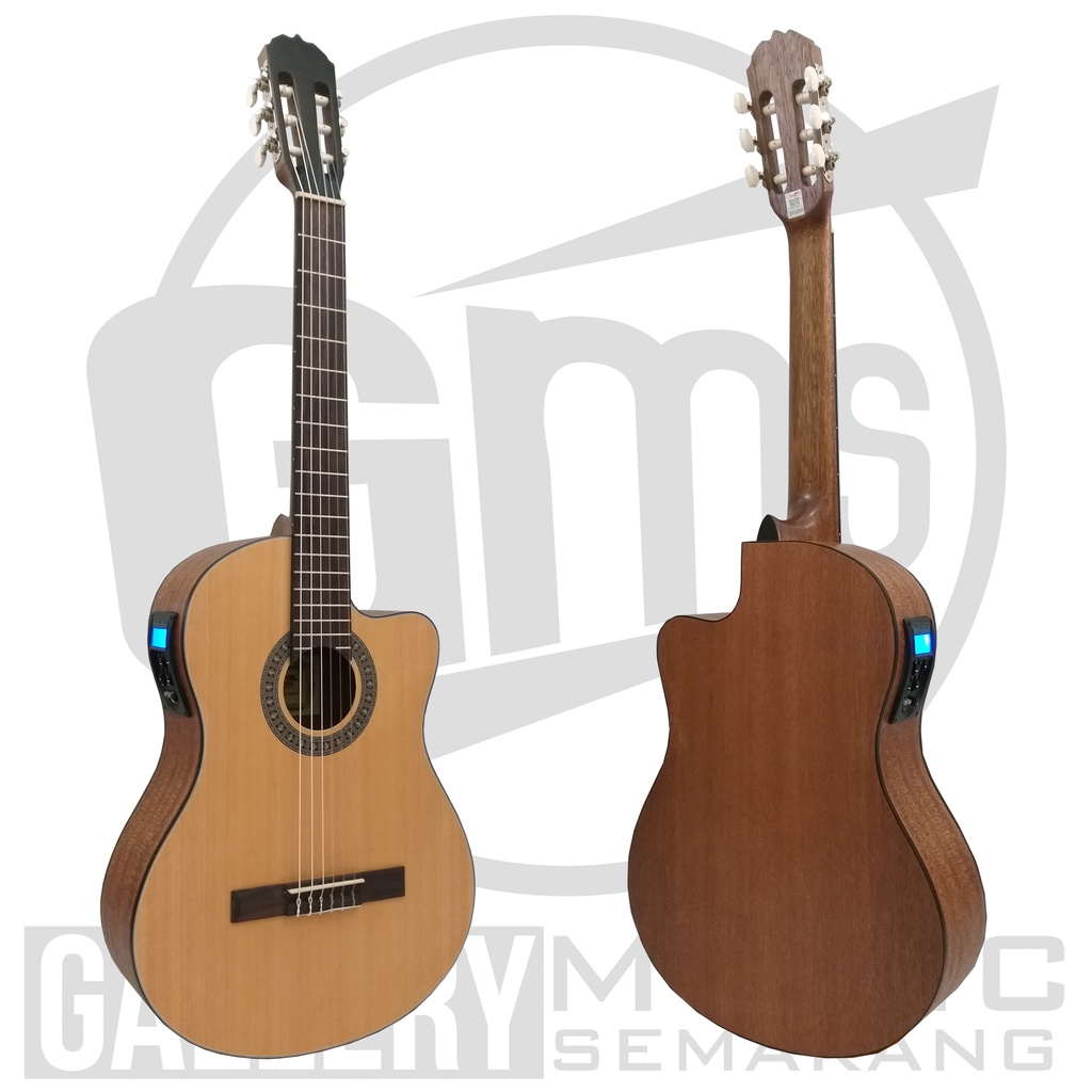 ORIGINAL!!! Gitar Klasik Elektrik Import Merk Cowboy CGC-100 NA CGC 100NS Equalizer Tuner LC Prener-1