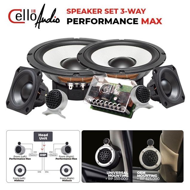 Speaker Split Component 3 Way Cello Performance Max .