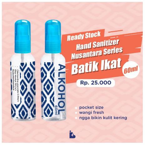 Always Clean Hand Sanitizer Nusantara Series Batik Ikat 60ml