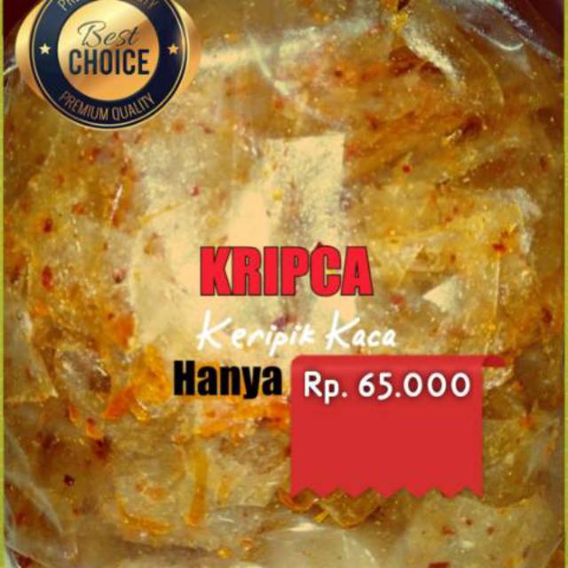 

Keripik Kaca / Kripca / Beledag Kecimpring / Kicimpring Bandung Ipis / Kiloan