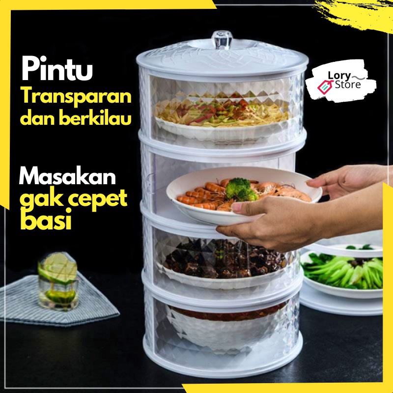  READY STOK Rak  Makanan  Susun  Food Storage Multi Layer 4 