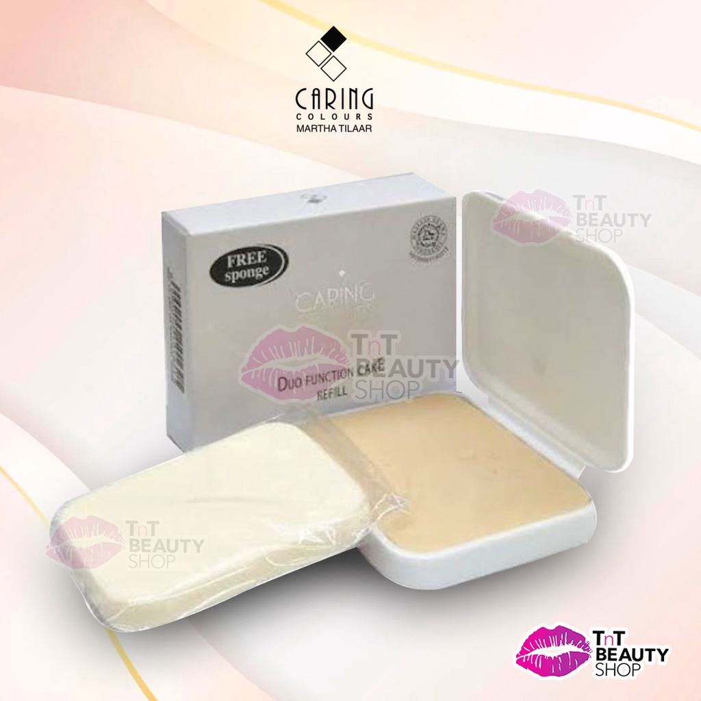 ReadyTerus- Caring Colours Uv White Dual Function Cake Refill - Bedak Padat