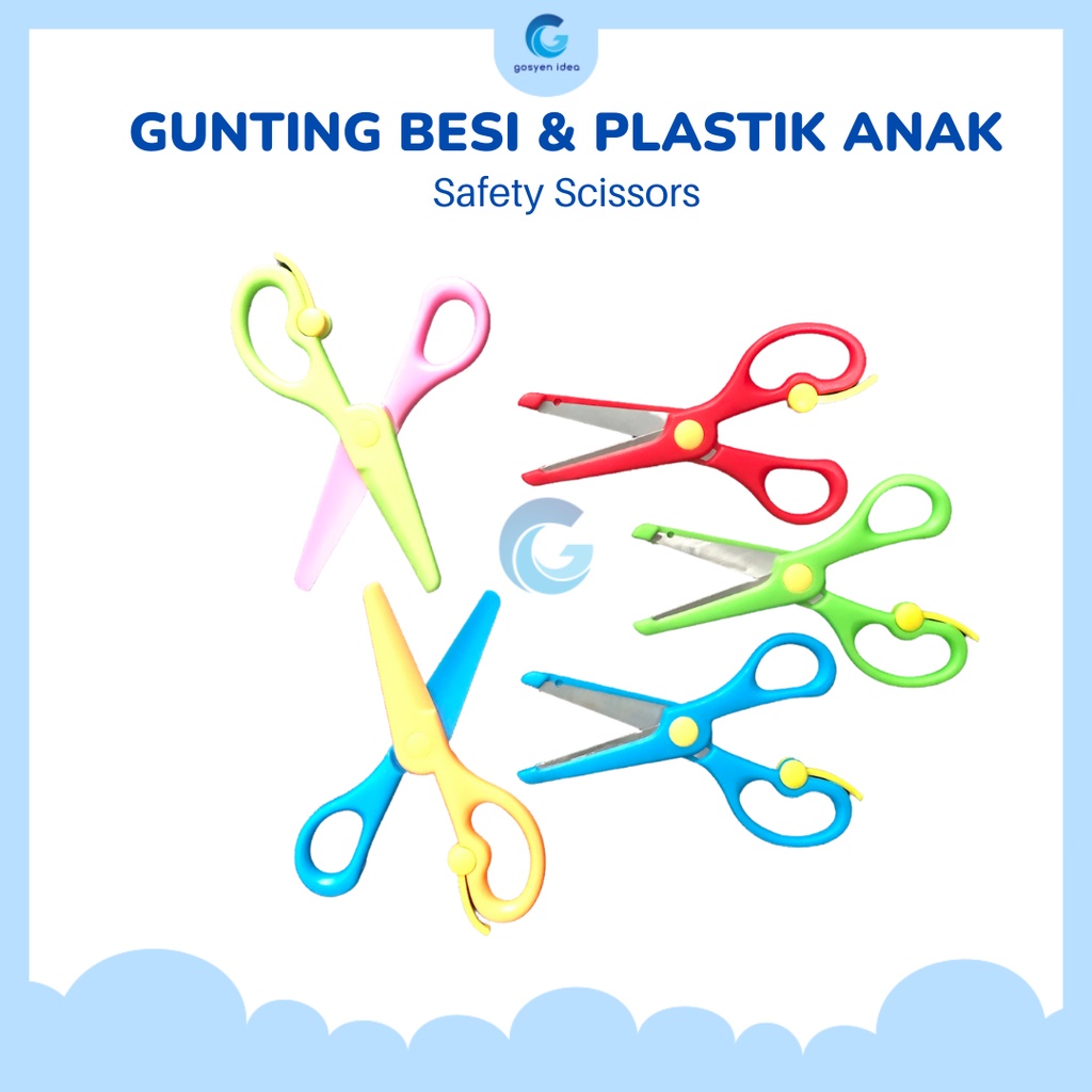 

Gunting Anak Plastik Besi Warna Warni Perlengkapan Sekolah Gunting Kertas