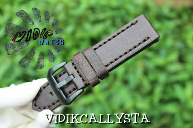 TALI JAM KULIT 22 24 EXPEDITION AC SWISS UNIVERSAL COKLAT TUA STRAP WATCH LEATHER UNIVERSAL NON LOGO