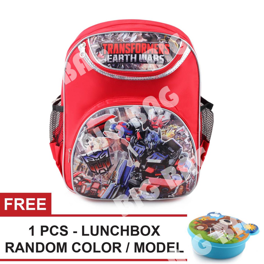 PTS -Ransel Sekolah Anak Cowo / Laki Laki Karakter - Return.RTM + FREE Lunchbox