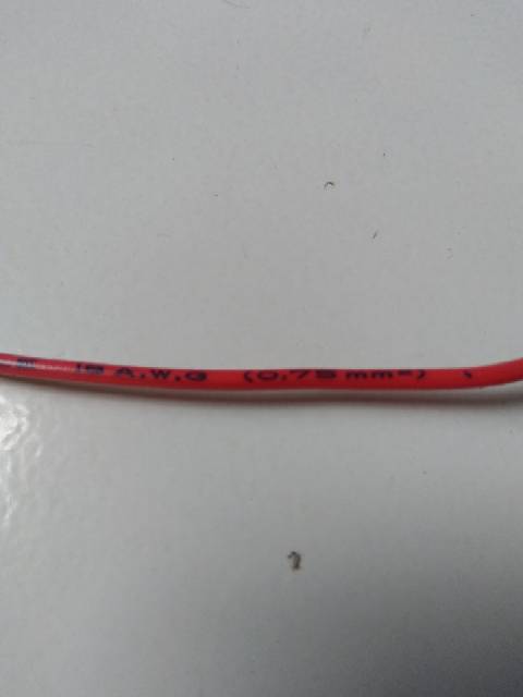 Merah 20 Meter Kabel Body 0.75 mm Kelistrikan Mobil Motor Serabut NYAF