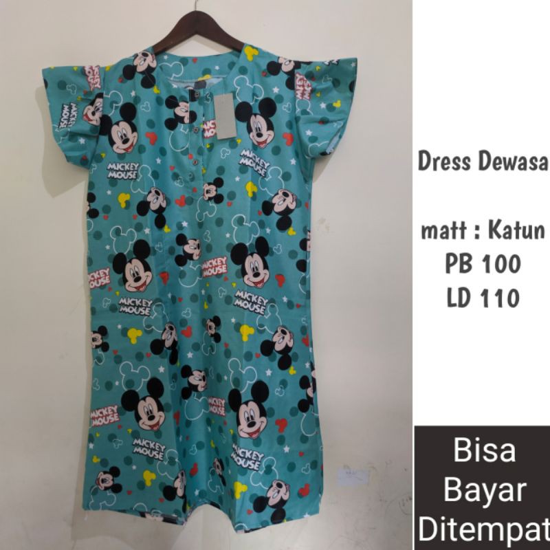 SC Daster Dress dewasa motif lucu kartun