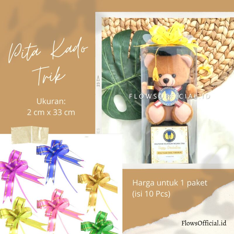 

PITA KADO TARIK LIST EMAS / PITA TARIK ISI 10 PCS