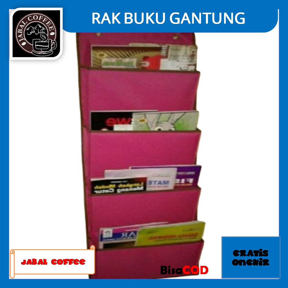 Rak Buku Gantung Karakter 320 Gram / Rak Buku Serbaguna / Rak Buku Karakter Kode 26