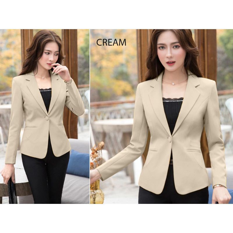 jas wanita Korea/blazer Korea wanita/jas wanita Korea kekinian