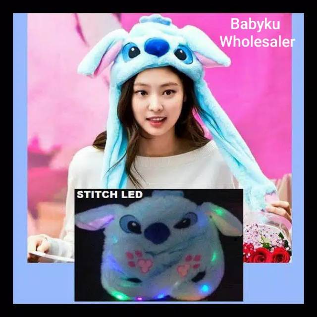 Topi kupluk unicorn stitch telinga bisa gerak / dancing hat unicorn stitch