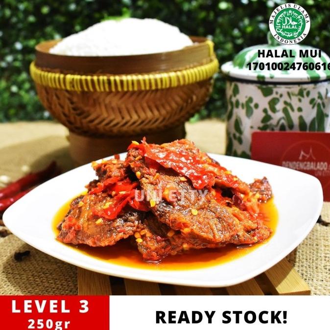 

Dendeng Balado Batokok (Cabe Merah) PEDAS LEVEL 3 - ASLI PADANG