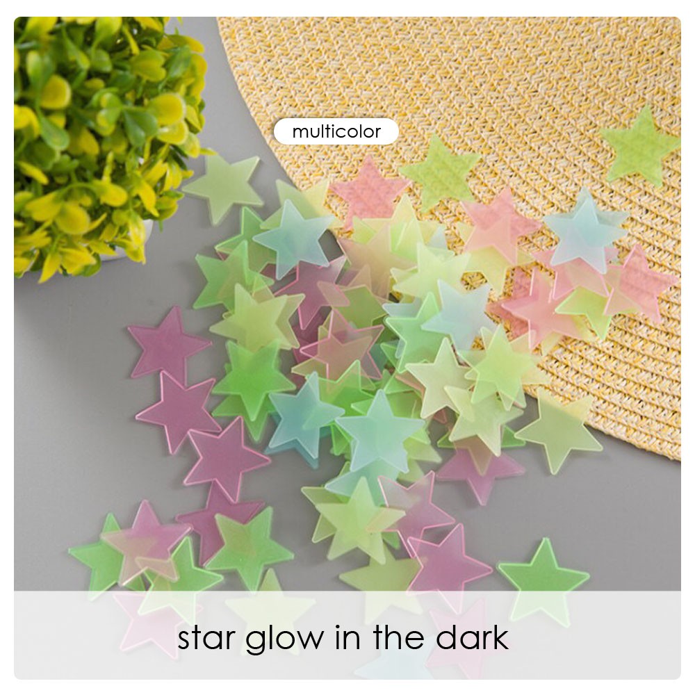 Edufuntoys STAR GLOW  IN THE DARK  stiker  bintang  stiker  