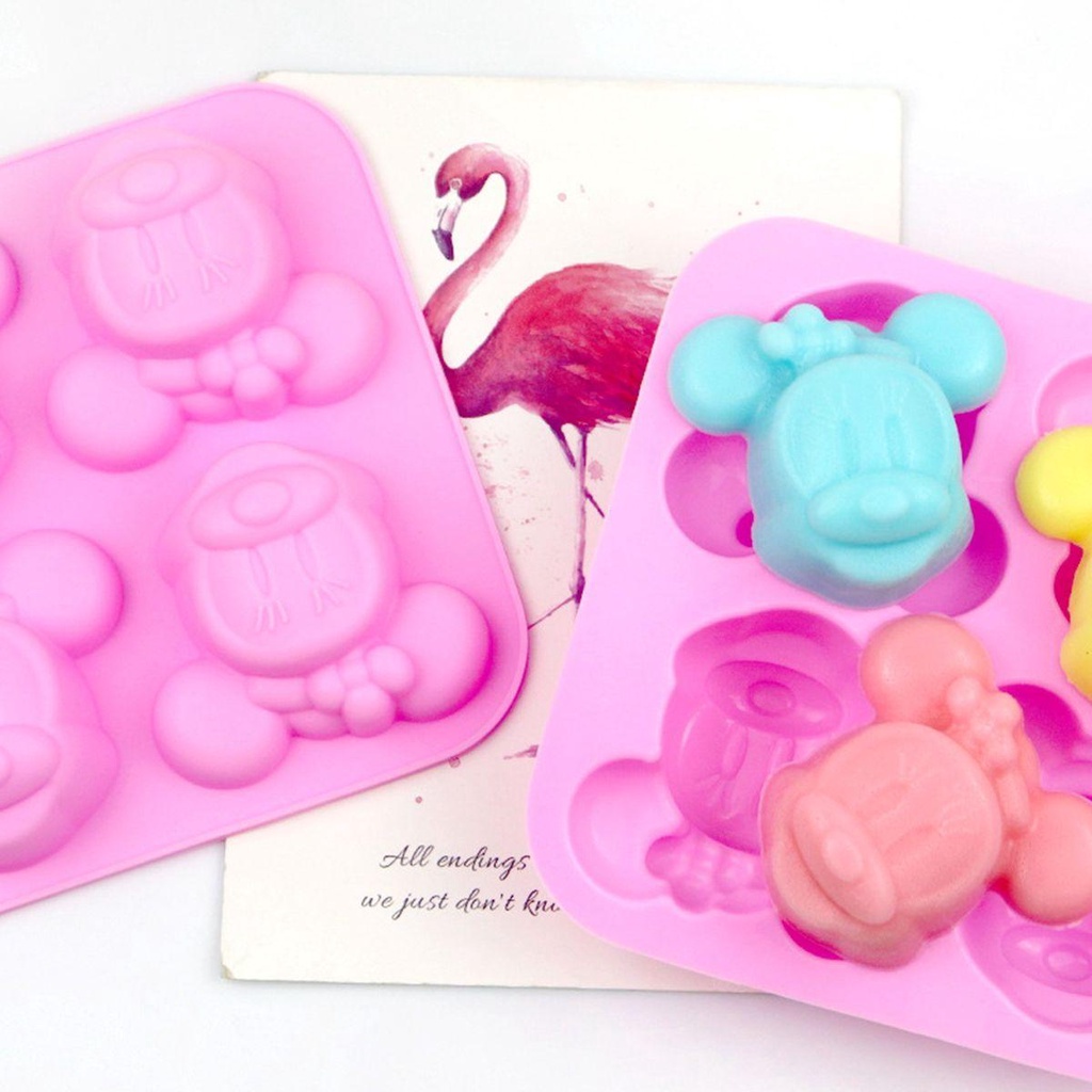 [Elegan] Cetakan Kue Dapur Handmade 3D DIY Silikon Kartun Sugarcraft