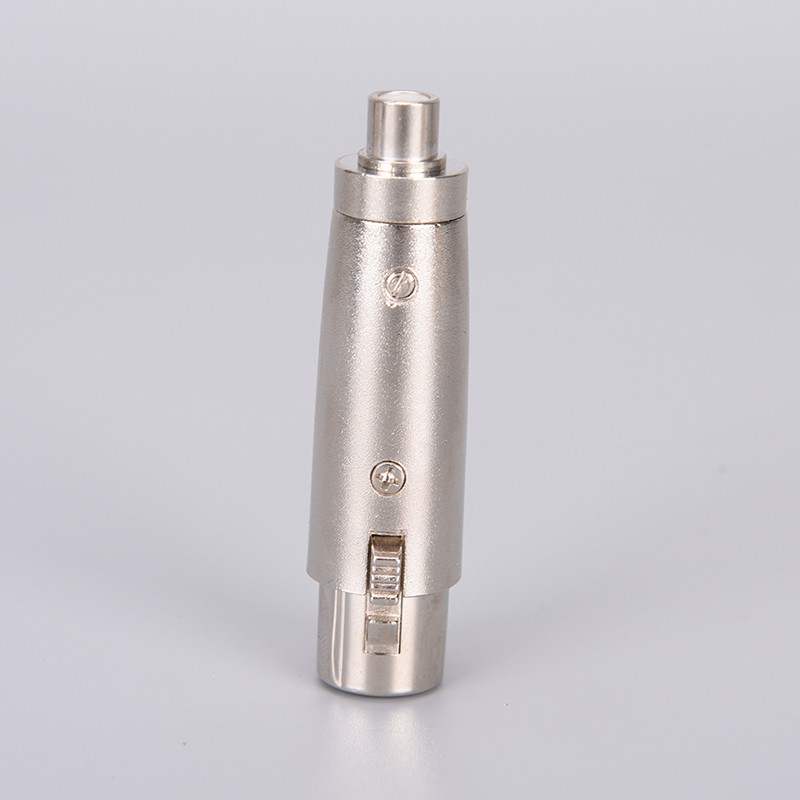 (Ele) Kabel Adapter 3pin Xlr Female Ke Rca Female Warna Putih Untuk Mikrofon