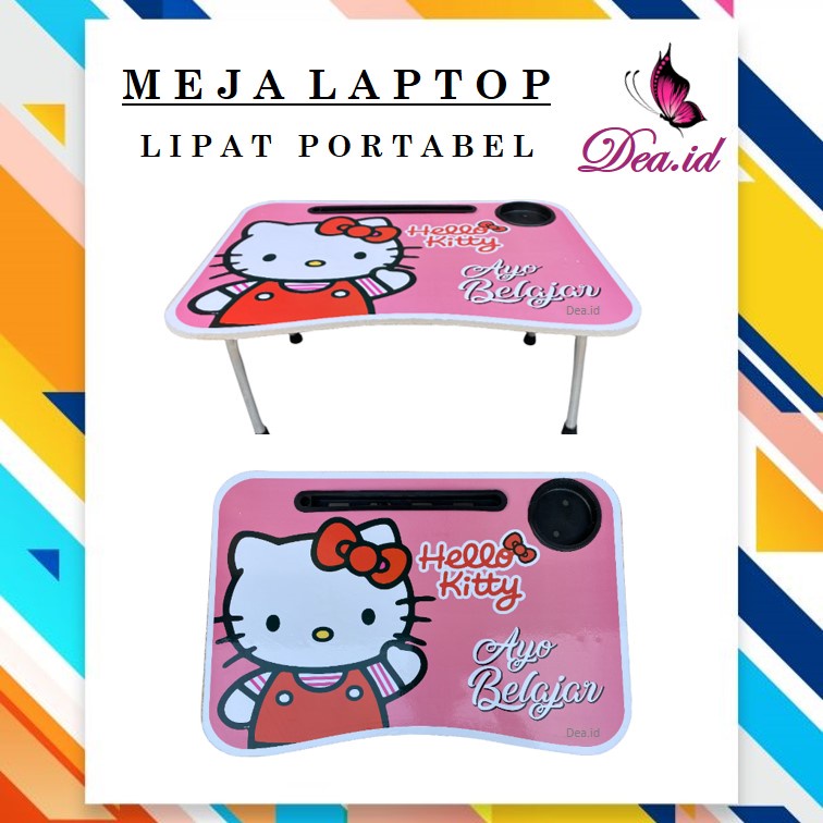 [DEASHOP] [MADE IN LOKAL] MEJA BELAJAR LIPAT - MEJA LAPTOP LEPTOP PORTABEL MOTIF ANAK &amp; DEWASA