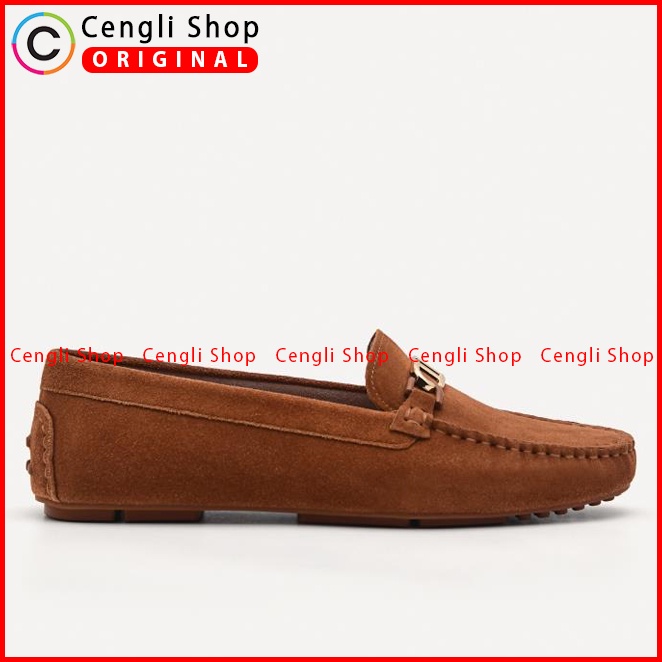 SEPATU PANSUS PEDRO WANITA ORIGINAL LOAFER CASUAL BRANDED COKLAT PW007