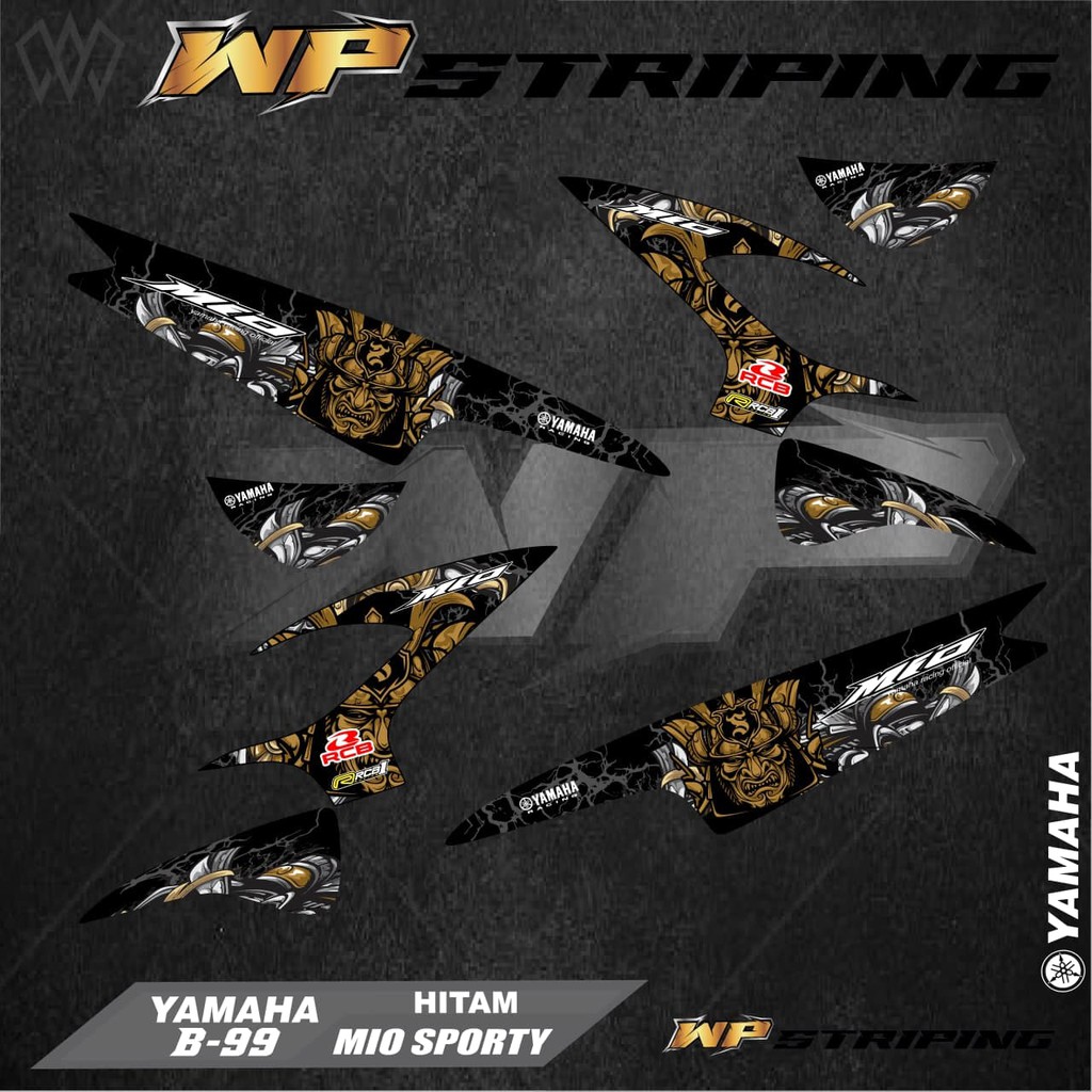 Stiker Striping MIO SPORTY / Sticker Variasi List Skotlet Motor Yamaha MIO SPORTY / B-99