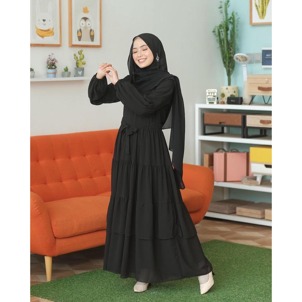 [R.A] Belani Maxi Gamis Polos Remaja Dress Muslim Wanita Terlaris-1