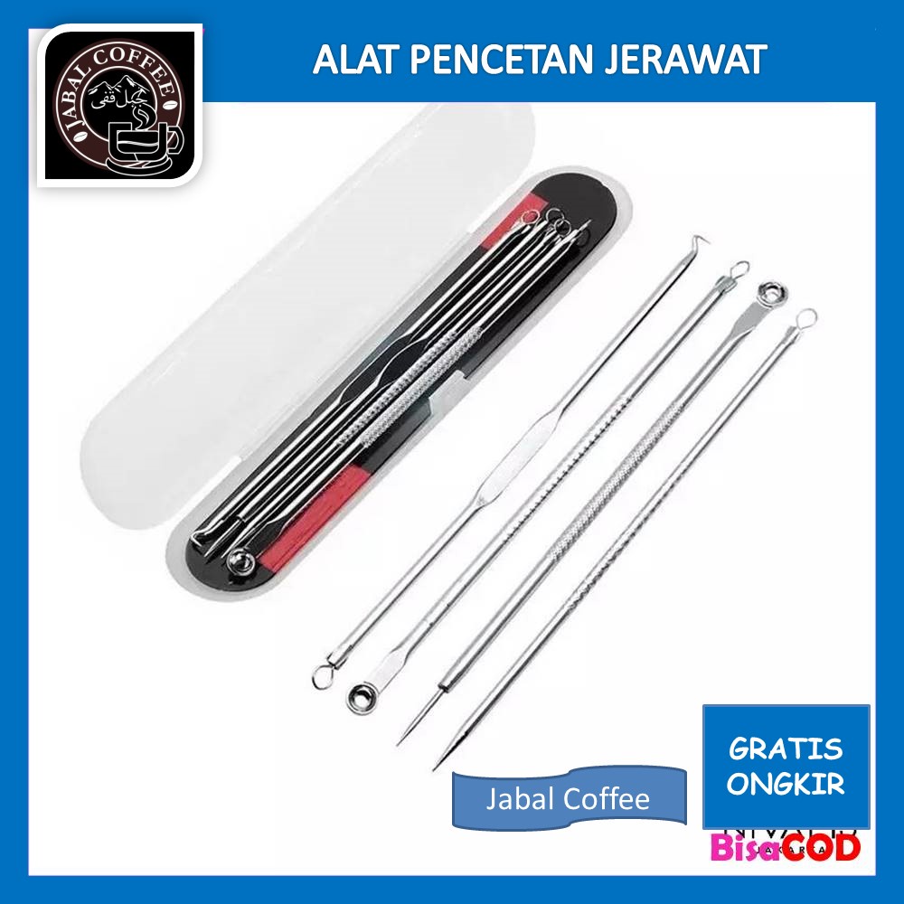 Pinset Jerawat Komedo Isi 3 Pcs / Alat Pencetan Jerawat Komedo