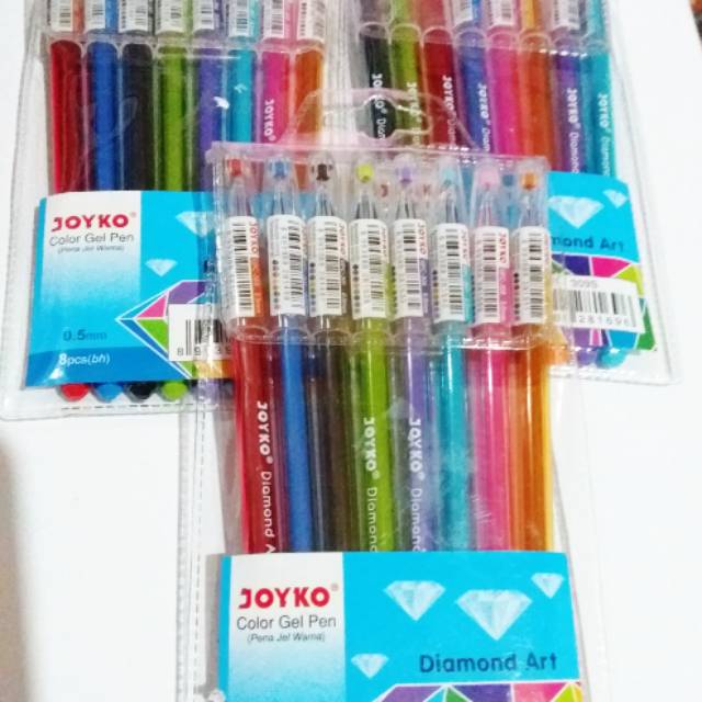 

Pulpen gell joyko dengan variasi warna