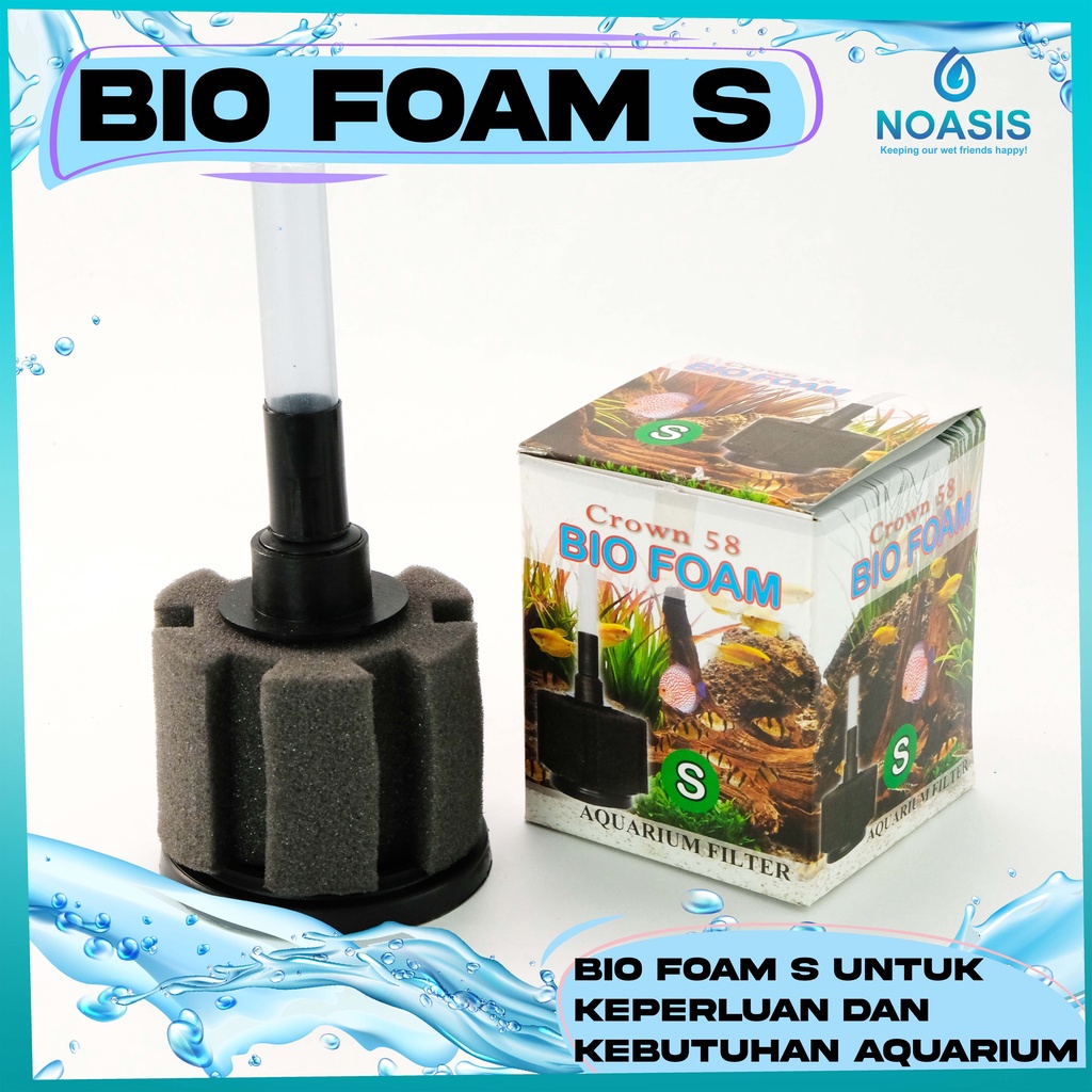 BIOFOAM BIO FOAM S , M UKURAN S,M BREEDING FILTER AQUARIUM MURAH