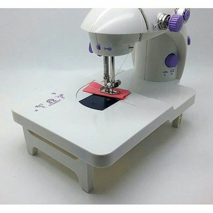 PAKET MESIN JAHIT MINI PORTABLE domestik MEJA PAPAN PAKET MESIN JAHIT MINI PORTABLE domestik MEJA PAPAN