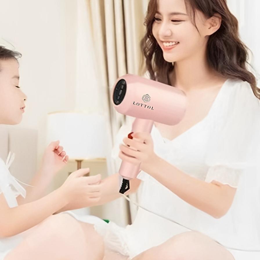 Special경 LOTTOL Alat Pengering Rambut Portable/Professional Ionic Hair Dryer . . . . .