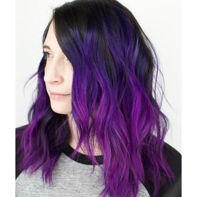 COLORE FRESCO - GRAPE color cream cat pewarna rambut ungu