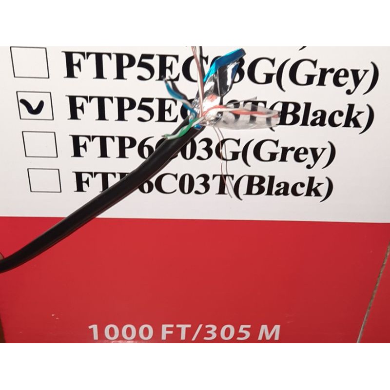 Kabel LAN Outdoor/FTP CAT6/5e Vascolink/Spectra/Zimmlink/NYK UTP/Indoor RJ45 CAT6/5 METAL,ecer meter-VASCO FTP5ePETIR TCR