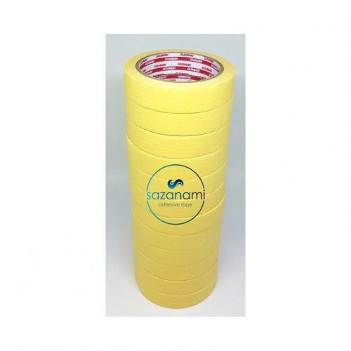 MASKING TAPE 1&quot; INCH x 15m Sazanami ISOLASI LAKBAN KERTAS - Kuning