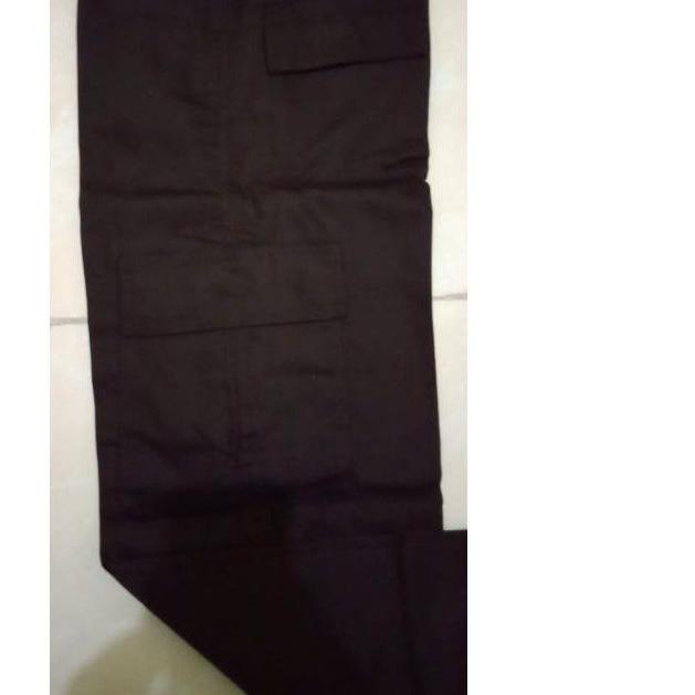 ۝ Celana PDL satpam warna coklat gelap ➴