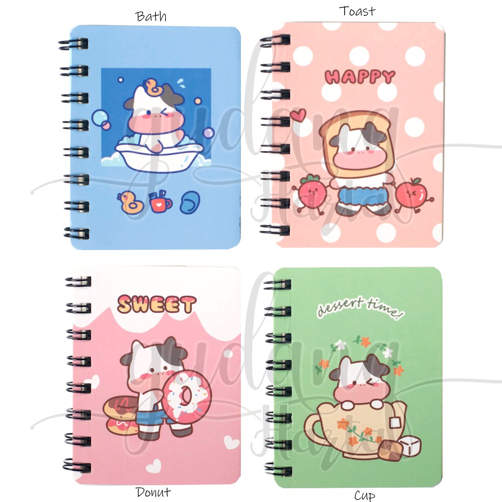 

Notebook Mini Spiral Sapi Buku Catatan Cow Lucu Unik GCC 308724